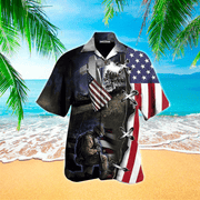 Veteran We Stand For The Flag And Kneel For The Fallen Hawaiian Shirt, Hawaii Shirt Men, Aloha Shirt