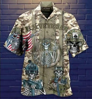Veterans Skull Hawaiian Shirt | For Men ,Women | Adult