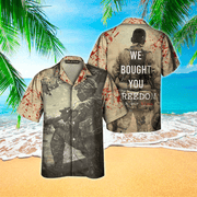 Veteran We Bought You Freedom Hawaiian Shirt, Hawaii Shirt Men, Aloha Shirt