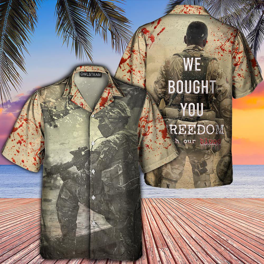 Veteran We Bought Your Freedom - Hawaiian Shirt - Haws01N