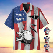 Skull Hooked Cool Fisherman Hawaii Polo T-Shirt 3D