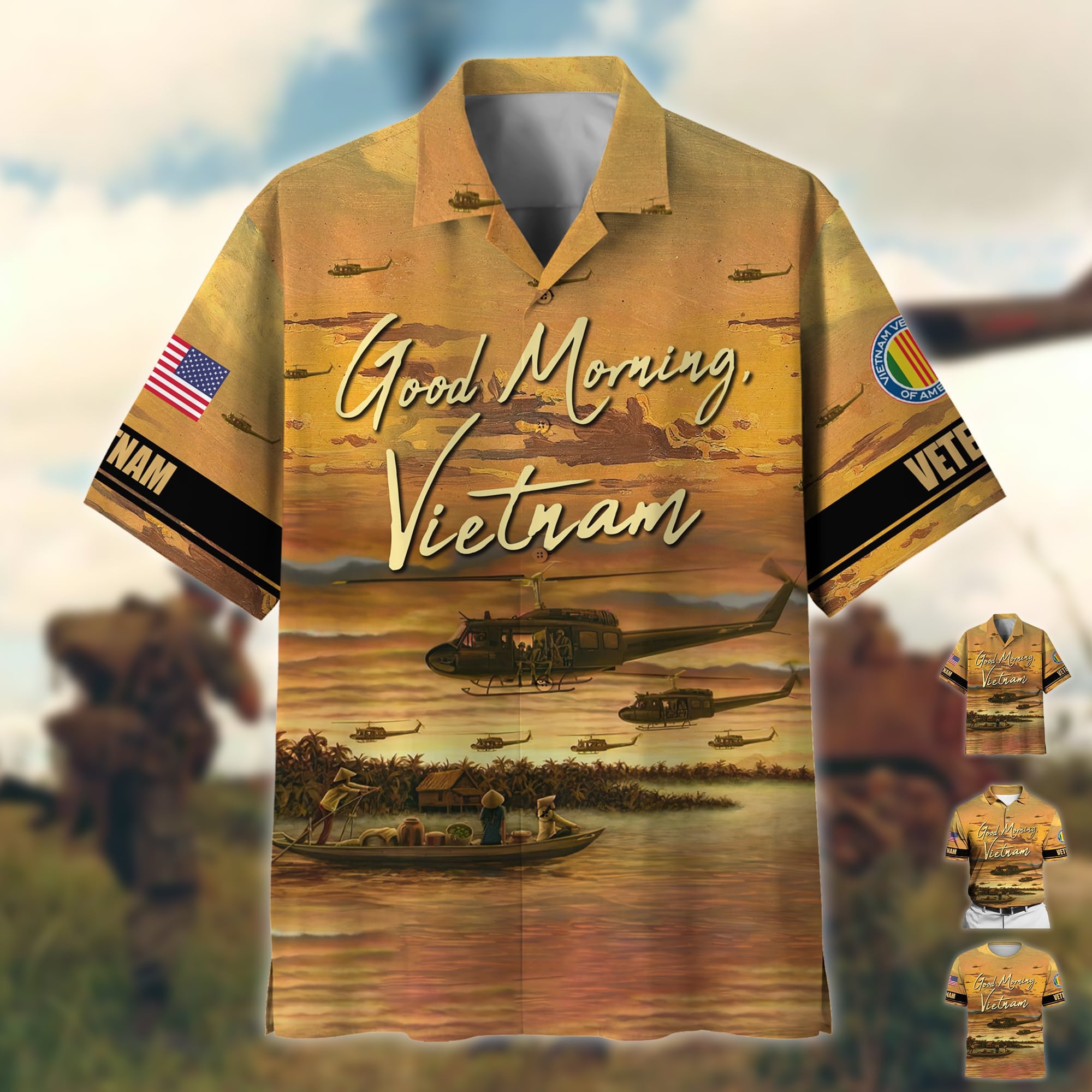 Good Morning, Vietnam Polo And Hawaiian Shirt