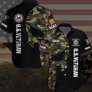 US Veteran Hawaii Shirt Personalized Your Name, Military Hawaii Shirt, Gifts For Him, Gifts For Dad