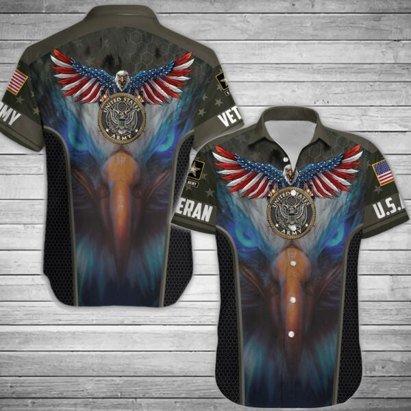 Army Veteran Military And Eagle Hawaii Shirt, Army Shirt