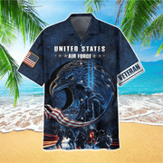 U.S. Air Force Veteran Eagle Soldier Military US Hawaiian Shirt