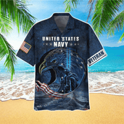 U.S. Navy Veteran Eagle Soldier Military US Hawaiian Shirt
