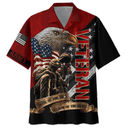 US Veteran - Hawaii Shirt - Home Of The Free Because Of The Brave