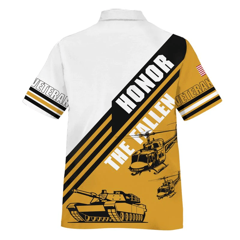 Us Army Veteran Honor The Fallen Hawaii Shirt 3D All Over Printed Custom Text Name