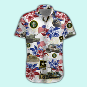 Veteran Custom Men Shirt Happy Fourth Of July Hawaiian Shirt Personalized Gift