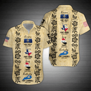 Veteran Hawaiian Shirt Custom Men Shirt Military Base and Time Personalized Gift