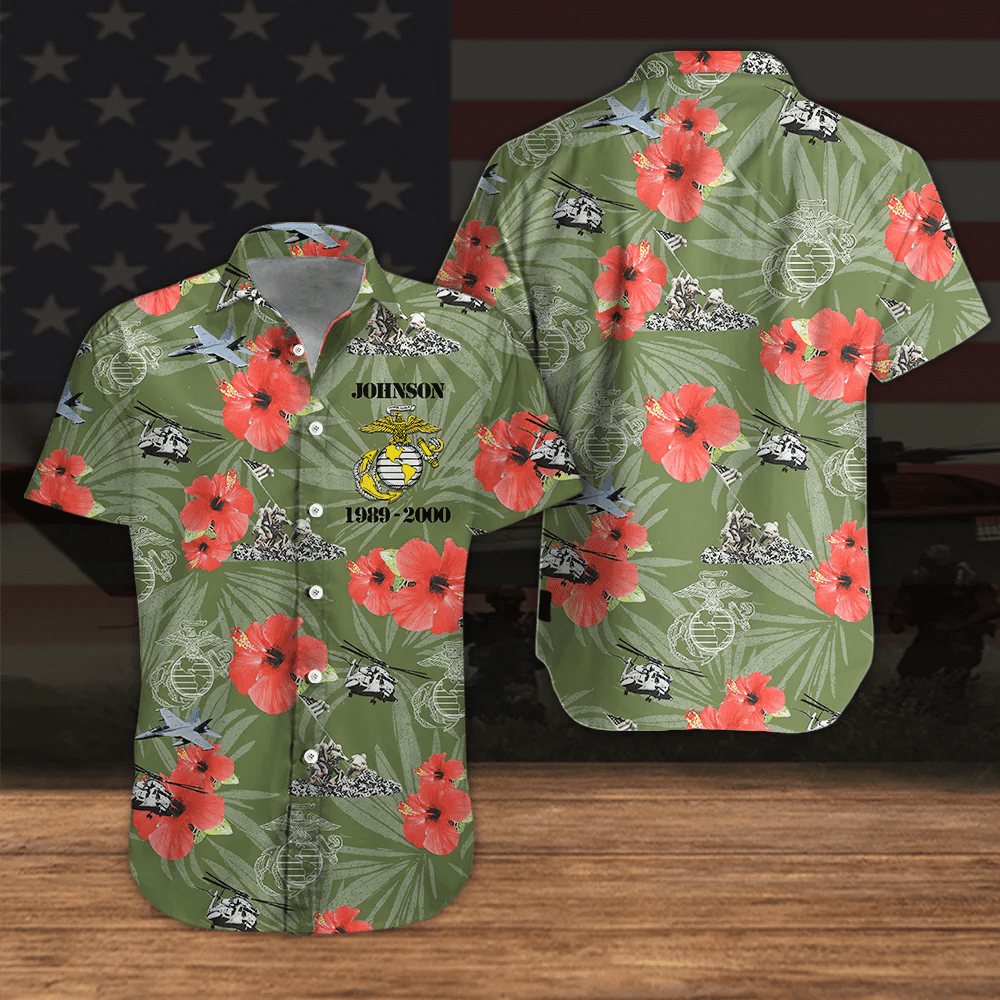 Custom Veteran Hawaiian Shirt Personalized Gift For Memorial Day