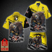 101St Airborne Division Military Hawaii Shirt, Men Shorts Custom Veteran Shirt