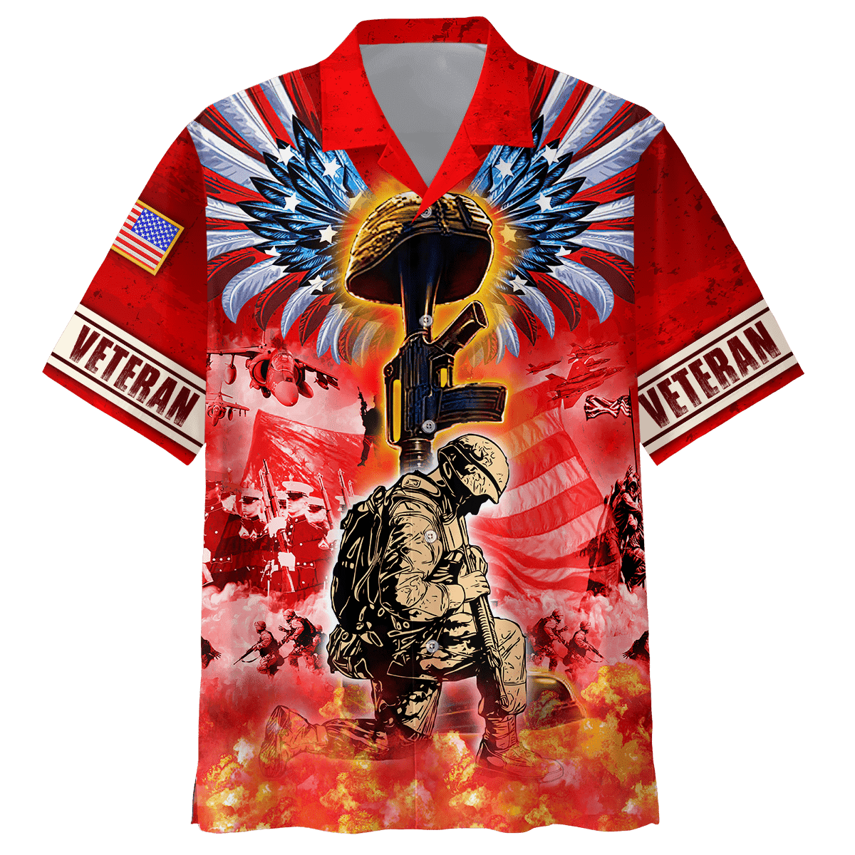 US Veteran - Freedom Is Not Free - Hawaiian Shirt With Pocket