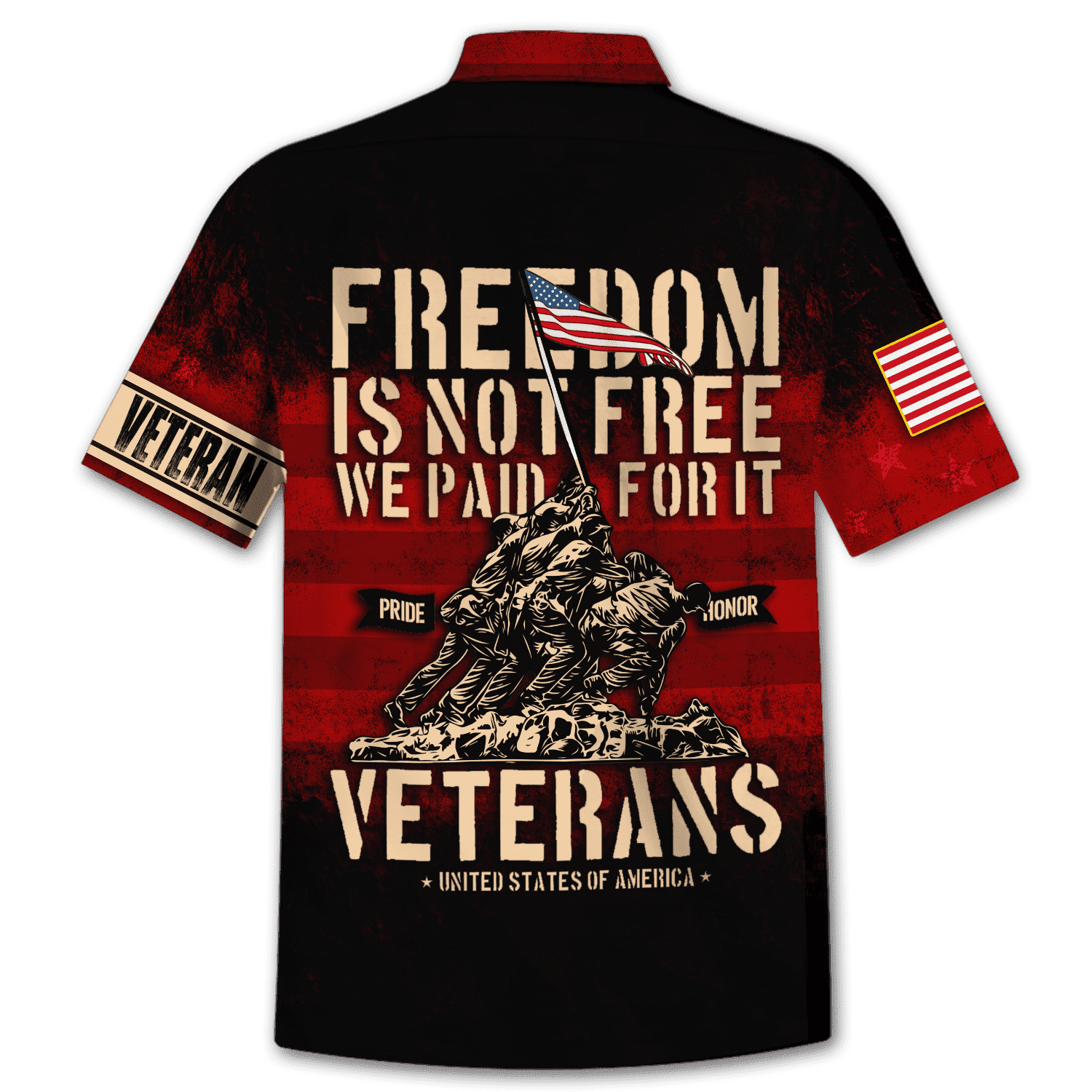 US Veteran - All Gave Some Some Gave All - Hawaiian Shirt With Pocket
