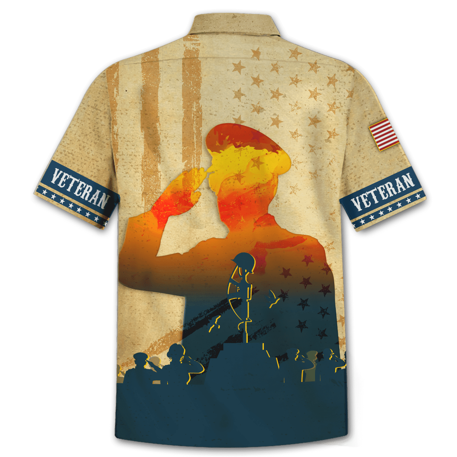Honor The Fallen - American Military Soldier Veteran Hawaiian Shirt With Pocket