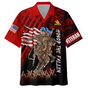 US Veteran Soldier Memorial Day Honor The Fallen - Hawaiian Shirt With Pocket