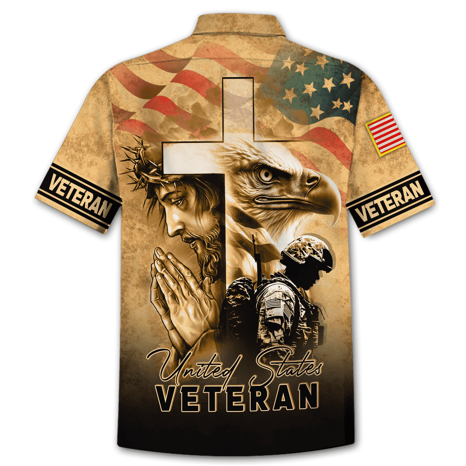 US Veteran - One Nation Under God - Hawaiian Shirt With Pocket