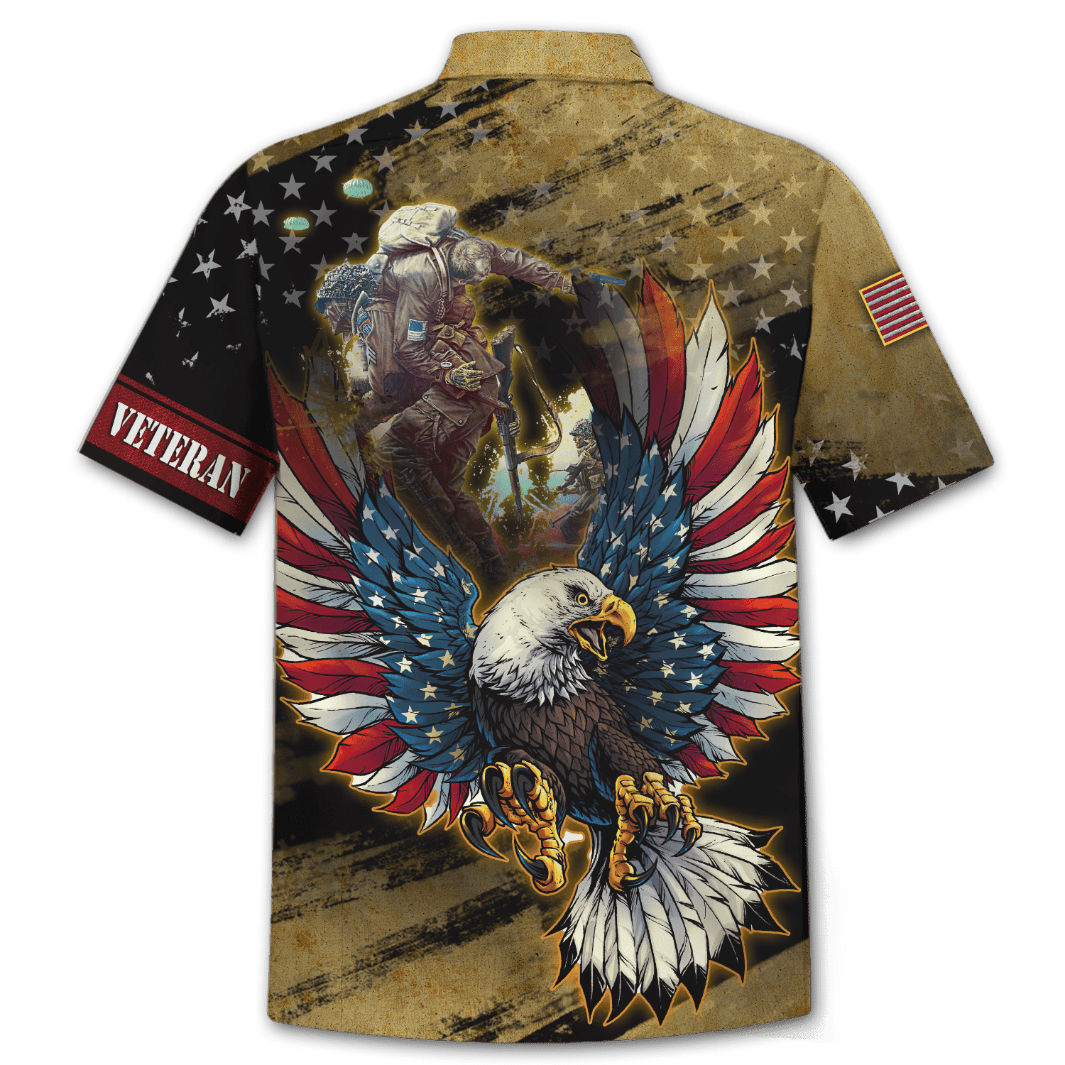 All Gave Some Some Gave All - US VeteranEagle Hawaiian Shirt With Pocket