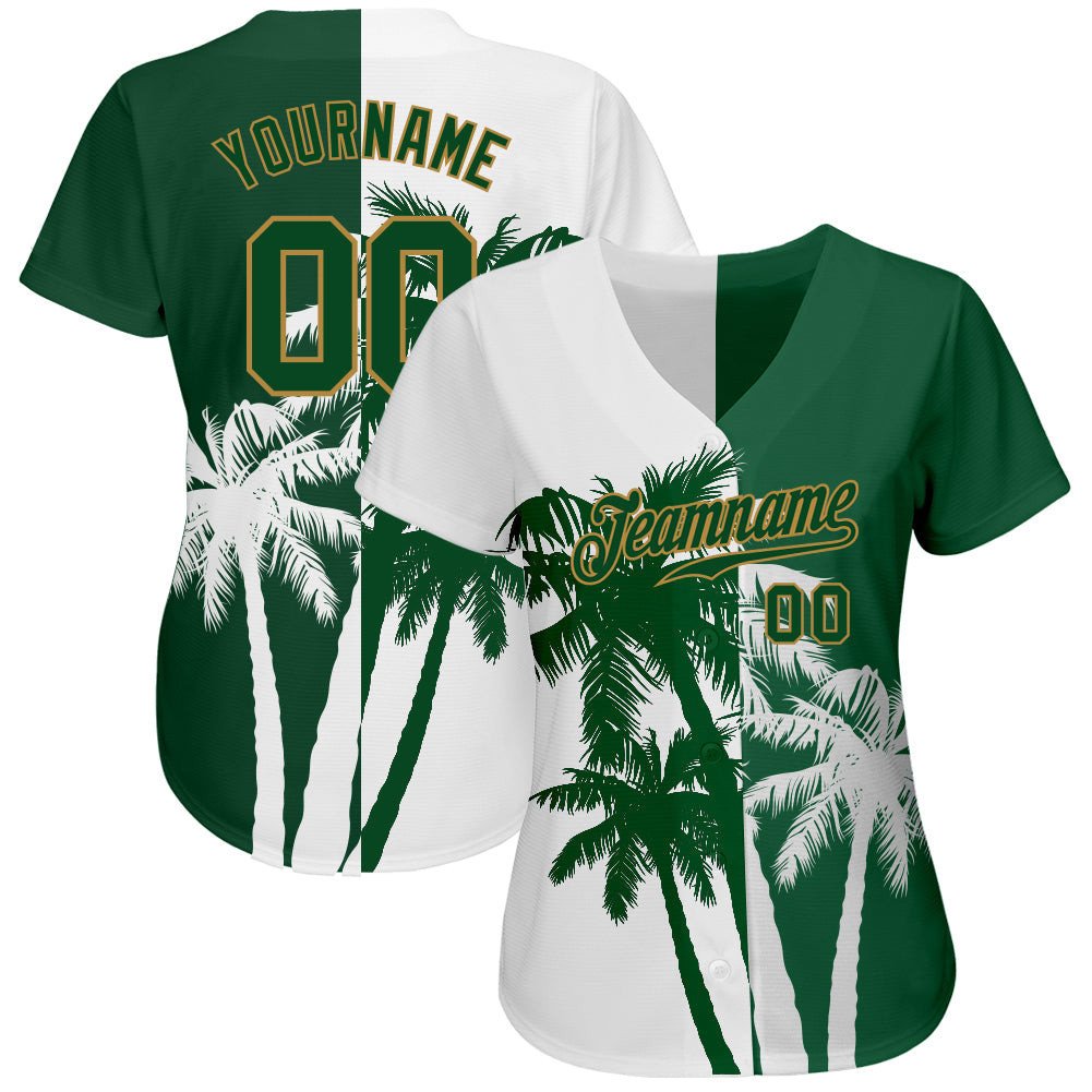 Hawaii Coconut Trees Custom Baseball Jerseys For Men & Women