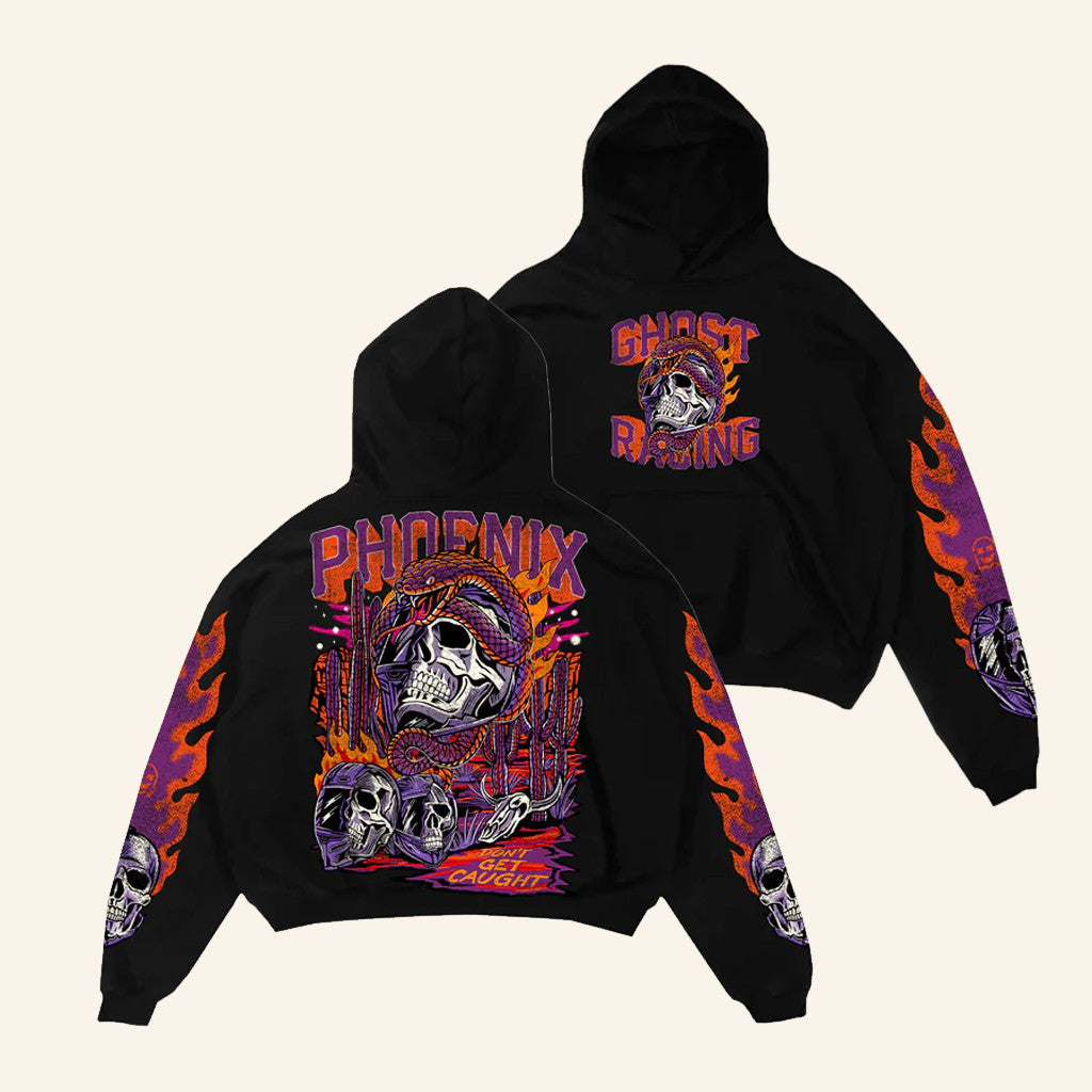 Ghost Racing Merch Phoenix Hoodie Don't Get Caught Hoodie Gifts Ideas For Him - Thriftgiftshop