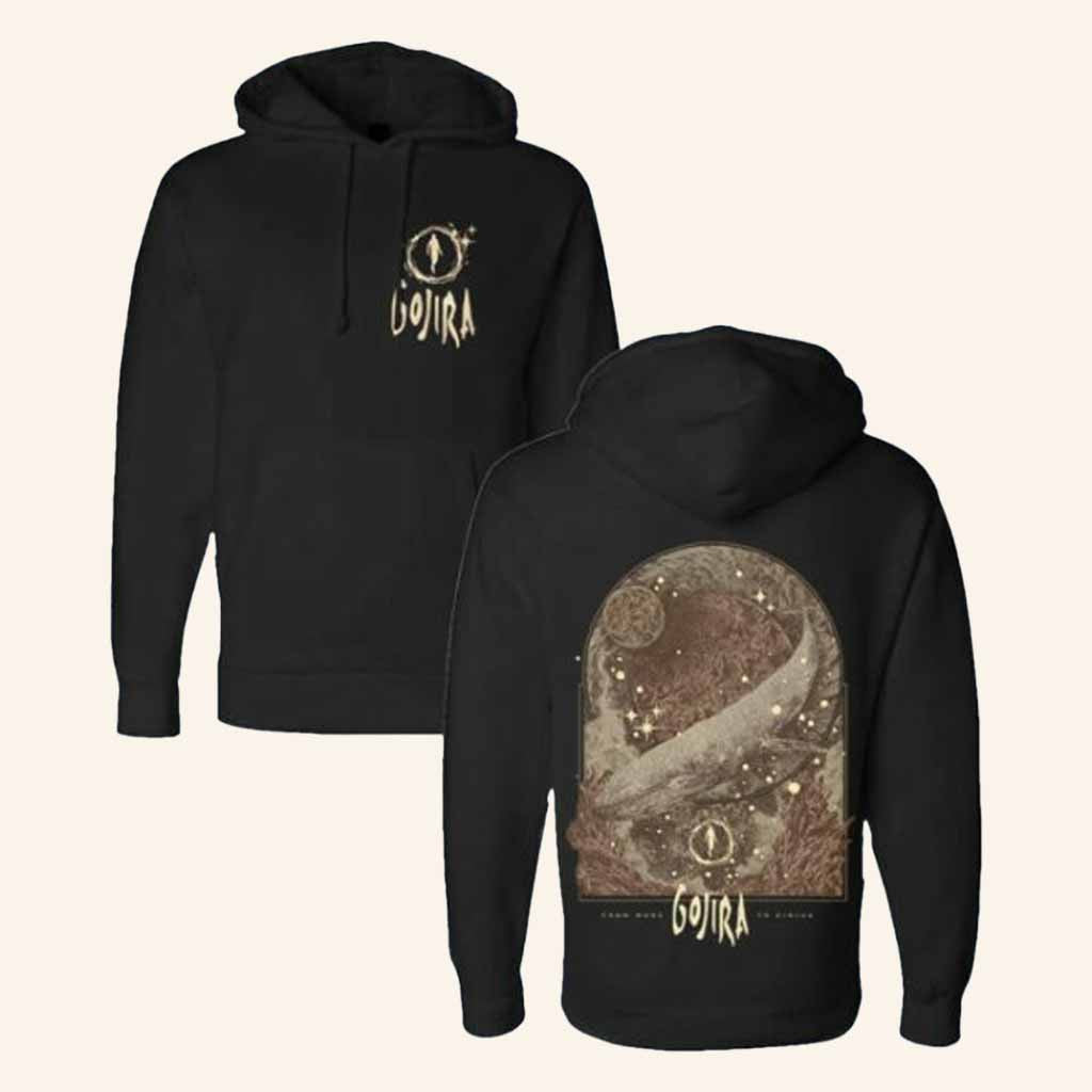 Gojira Merch From Mars To Sirius Black Hoodie Music Gift Ideas For Guys - Thriftgiftshop