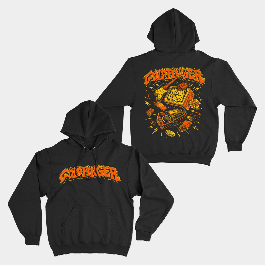 Goldfinger Merch Nine Lives Hoodie Gift Ideas For Rock Music Lovers - Thriftgiftshop