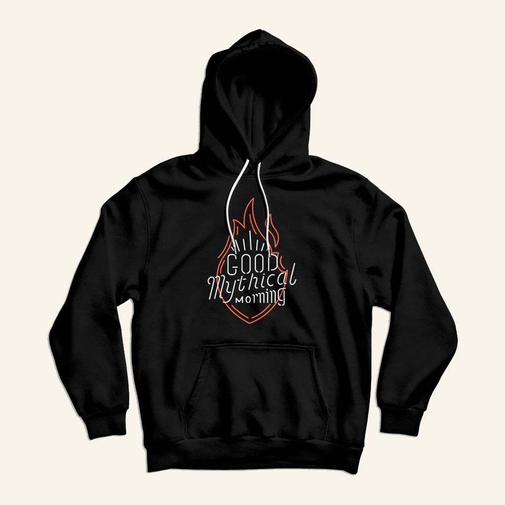 Good Mythical Morning Merch GMM Neon Sign Hoodie Birthday Gift Ideas For Him - Thriftgiftshop