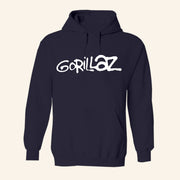 Gorillaz Merch 25 Graffiti Logo Navy Hoodie Birthday Gift Ideas For Him - Thriftgiftshop