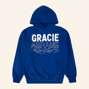 Gracie Abrams Letter Repeat Navy Unisex Hoodie - Thriftgiftshop