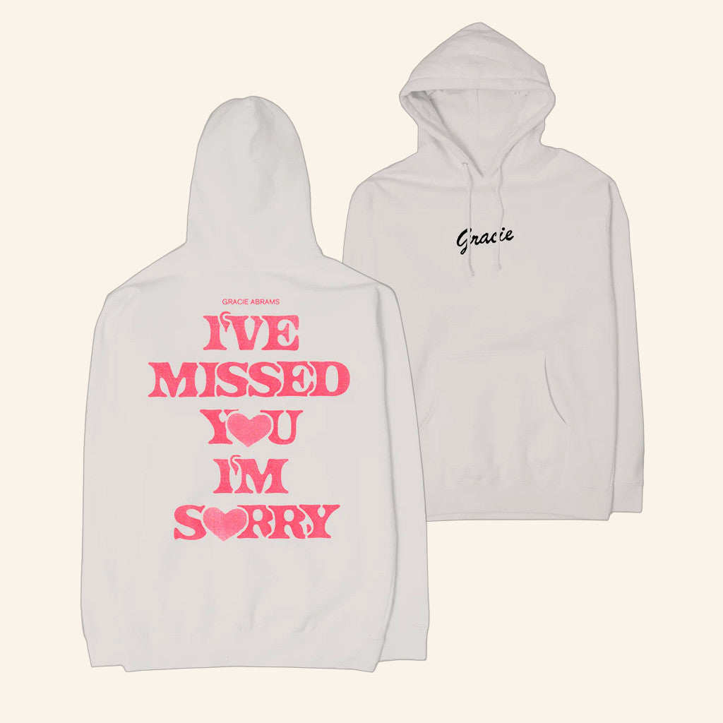 Gracie Abrams Merch I've Missed You I'm Sorry Hoodie Xmas Presents For Her - Thriftgiftshop