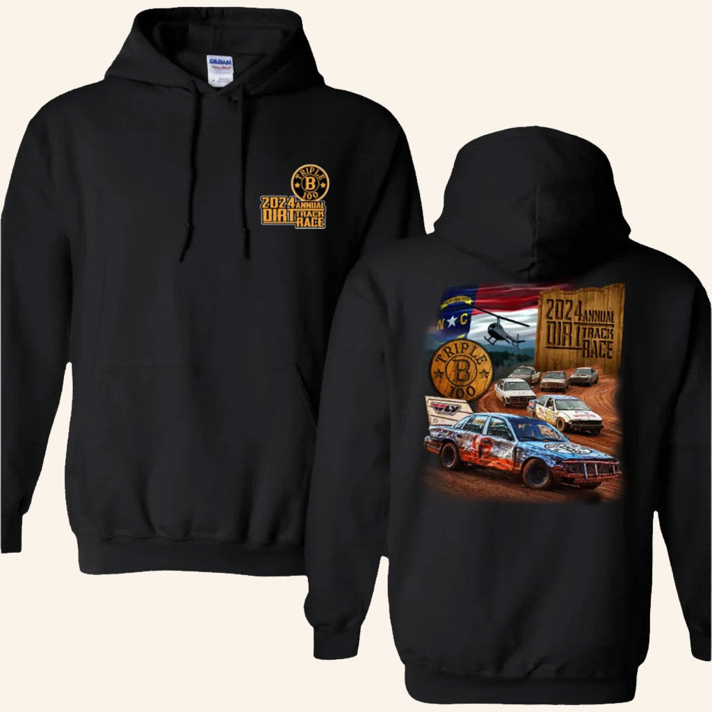 Greg Biffle Merch Triple B 100 Hoodie 2024 Annual Dirt Track Race Hoodie Fan Gifts - Thriftgiftshop