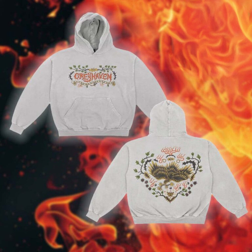 Greyhaven Merch Leftovers Tour Collection Eagle Hoodie Music Related Gifts For Guys - Thriftgiftshop