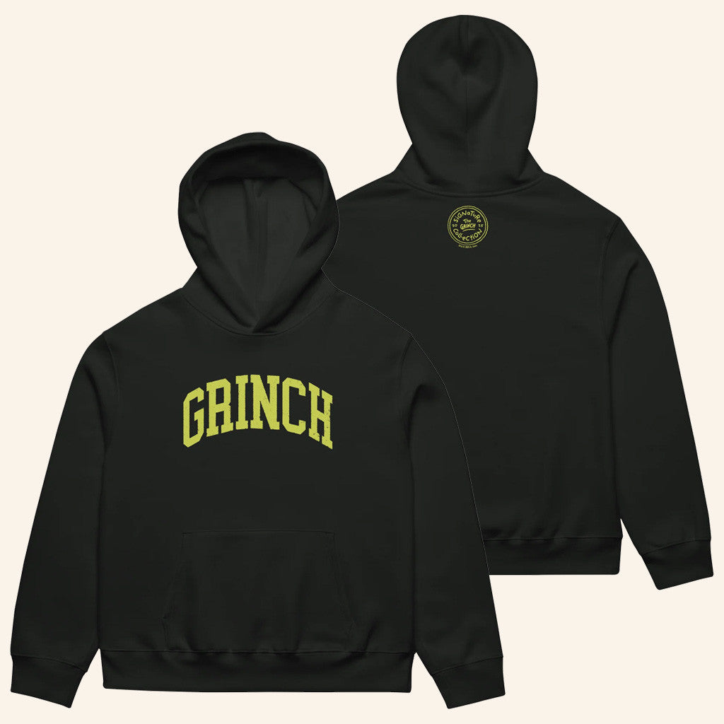 Grinch Merch The Grinch Collegiate Hoodie Christmas Gift Ideas For Sister - Thriftgiftshop