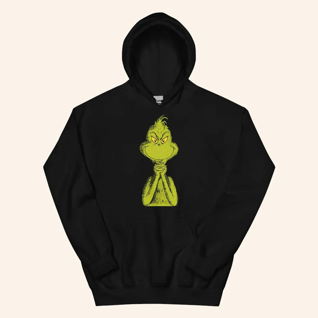 Grinch Merch The Grinch Sly Smile Hoodie Cool Christmas Gifts For Guys - Thriftgiftshop