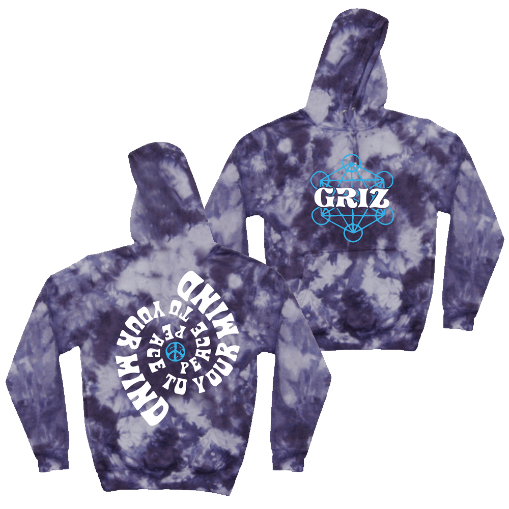 Griz Merch Griz Peace To Your Mind Tie Dye Hoodie Gifts For DJ Fans - Thriftgiftshop