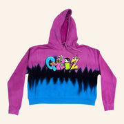 Griz Merch GRiZ Toon Letters Tie Dye Cropped Hoodie Gift Ideas For Daughter - Thriftgiftshop