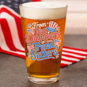 USA 250th Anniversary 250 Years of Freedom America Print Beer Glass HO82 894516