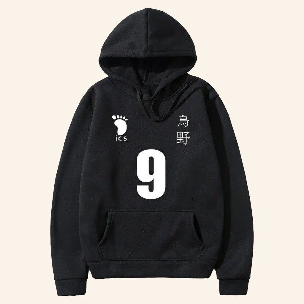 Haikyuu Merch Haikyuu Number 9 Hoodie Good Gifts For Anime Lovers - Thriftgiftshop