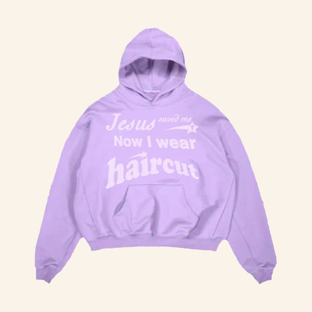 Haircut Merch Jesus Saved Me Now I Wear Haircut Hoodie Christmas Gift Ideas For Wife - Thriftgiftshop