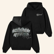 Hallucina Merch Black Chrome Hoodie Christmas Presents For Boyfriend - Thriftgiftshop