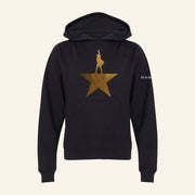 Hamilton Merch Gold Star Black Hoodie Birthday Present For Husband - Thriftgiftshop