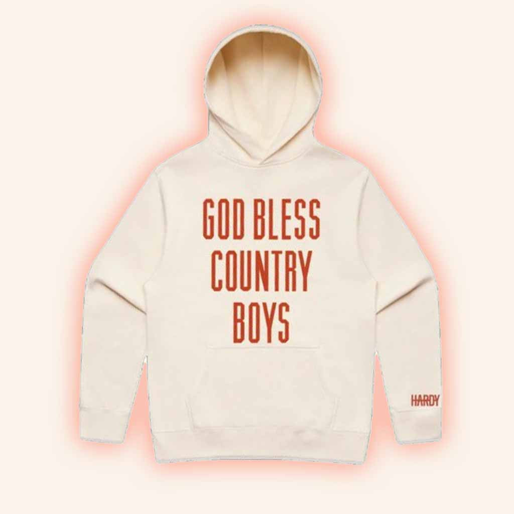 Hardy Merch God Bless Country Boys Hoodie Music Lover Gifts For Him - Thriftgiftshop