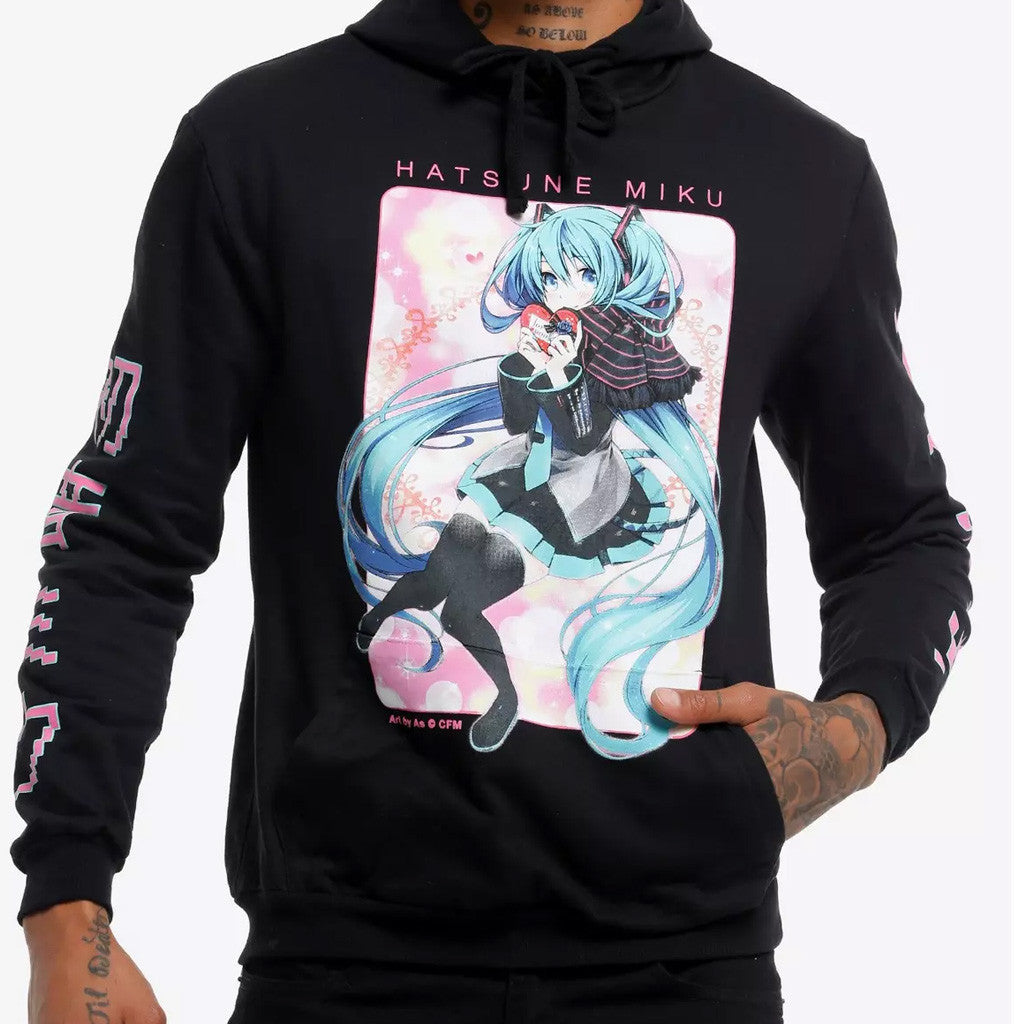 Hatsune Miku Merch Hatsune Miku Winter Outfit Hoodie Best Gifts For Him - Thriftgiftshop