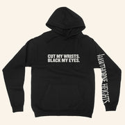 Hawthorne Heights Merch Cut My Wrists Black My Eyes 20th Anniversary Hawthorne Heights Hoodie - Thriftgiftshop