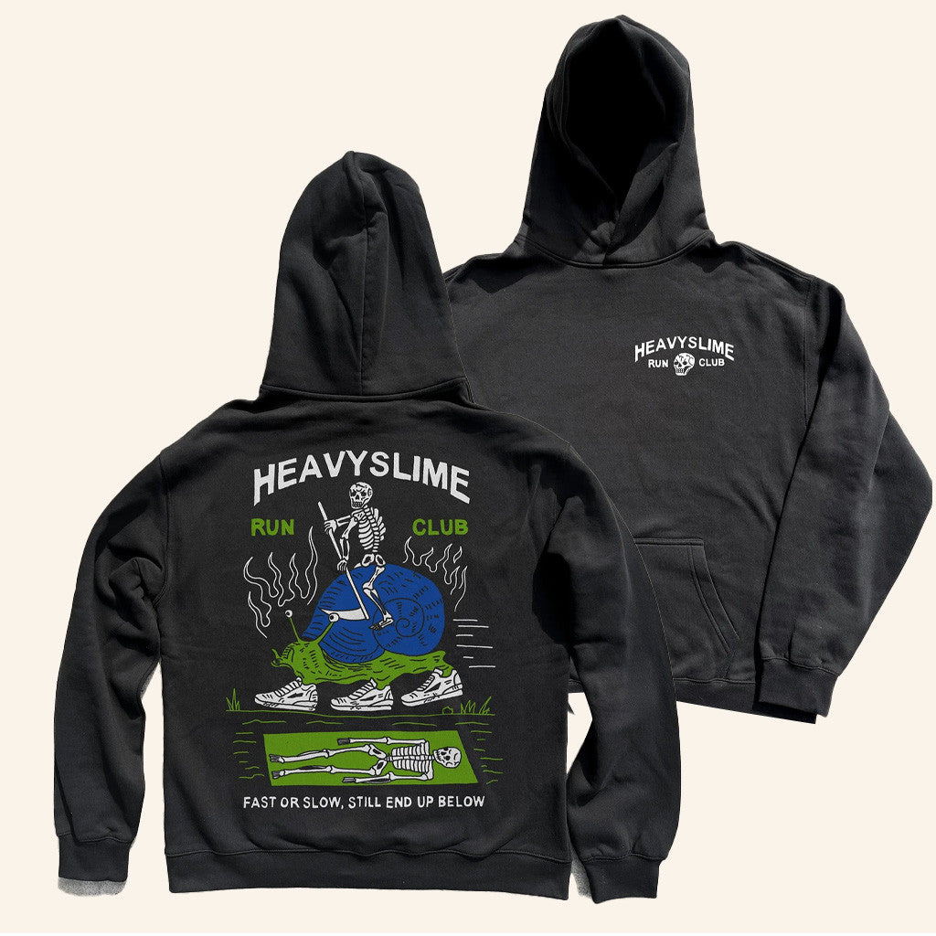 HEAVYSLIME Merch HS Run Club Hoodie Christmas Present For Dad - Thriftgiftshop