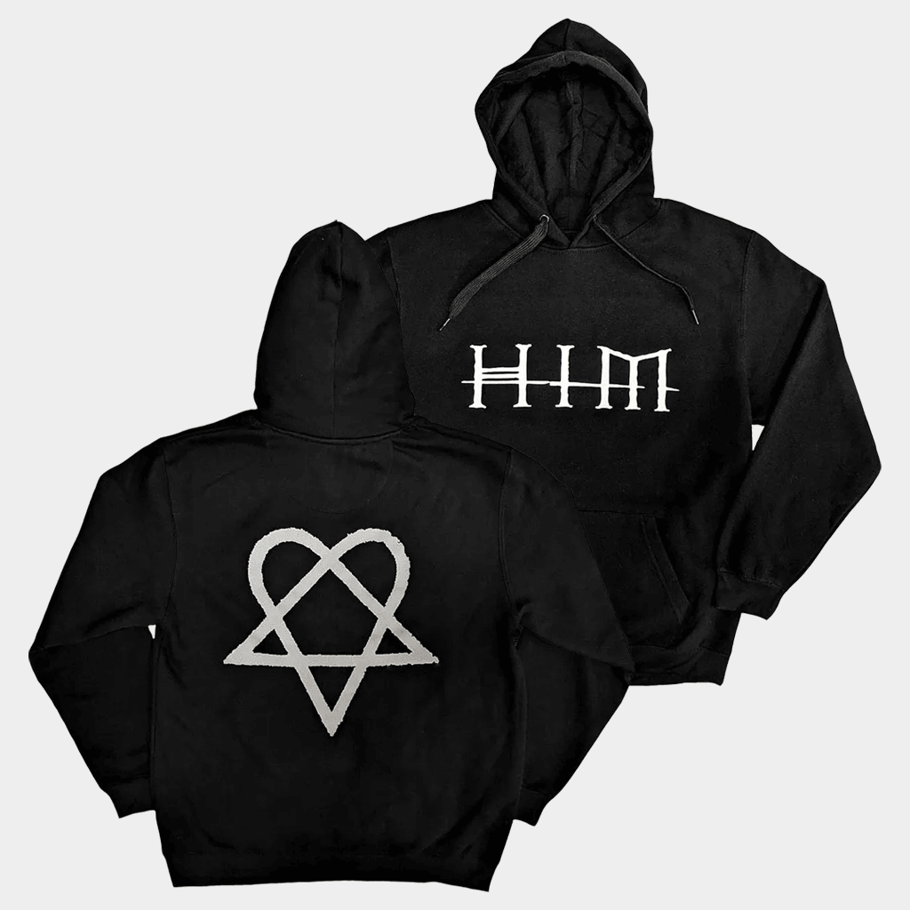 HIM Merch HIM Logo Hoodie Black Presents For Rock Music Lovers - Thriftgiftshop