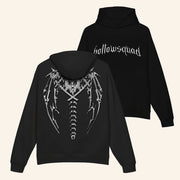 Hollowsquad LA Merch Chrome Spine Black Hoodie Best Gifts For Husband - Thriftgiftshop