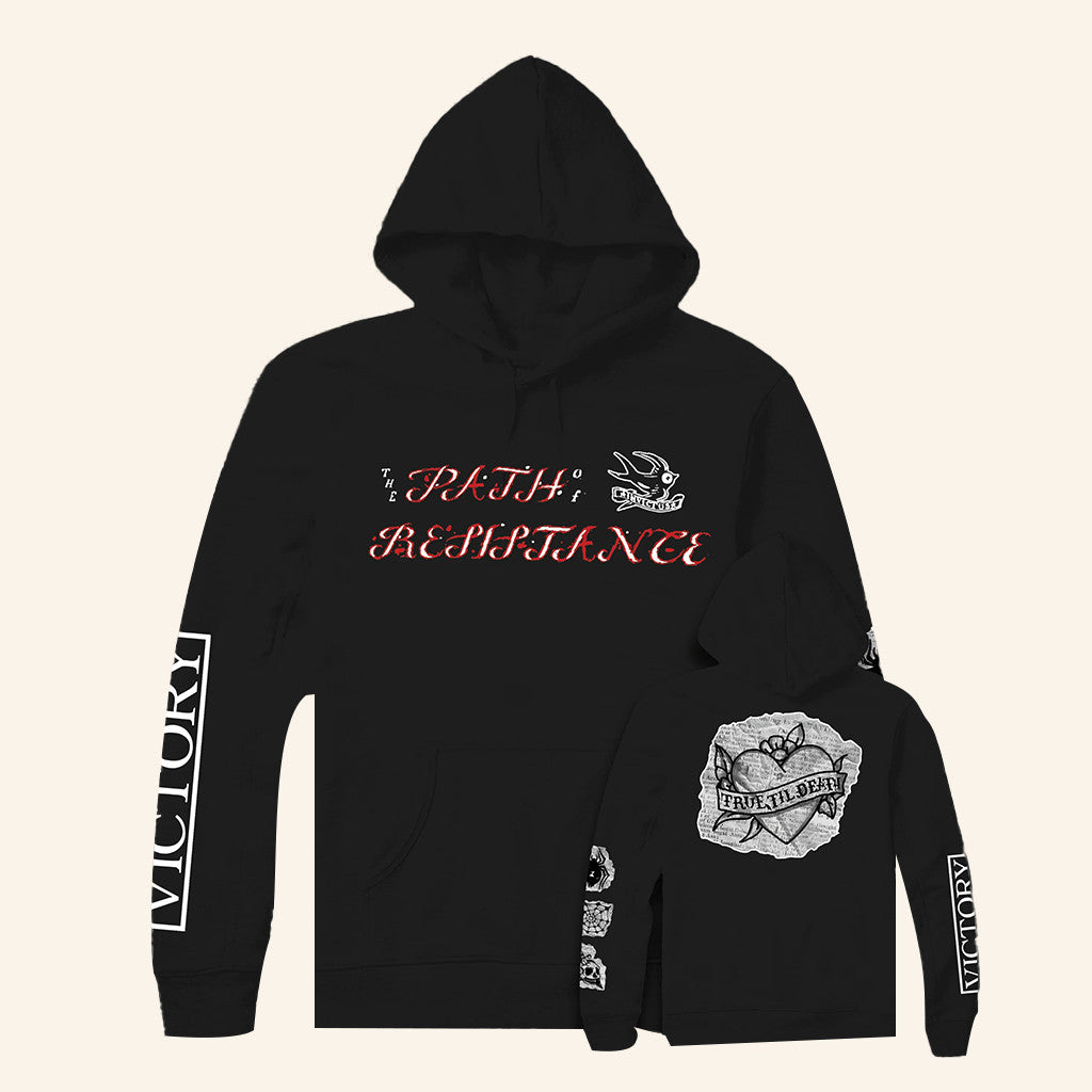 Holy Mountain Printing Merch Path Of Resistance True Til Death Hoodie Gifts For Dudes - Thriftgiftshop