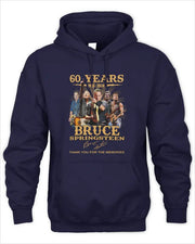 Hoodie 60 Years 1964- Bruce Springsteen Thank You For The Memories Gifts For Sister Merch Clothing - Thriftgiftshop