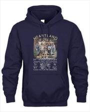 Hoodie Heartland 18Th Anniversary 2007-2025 Signatures Thank You For The Memories Hoodie Gifts For Besties - Thriftgiftshop
